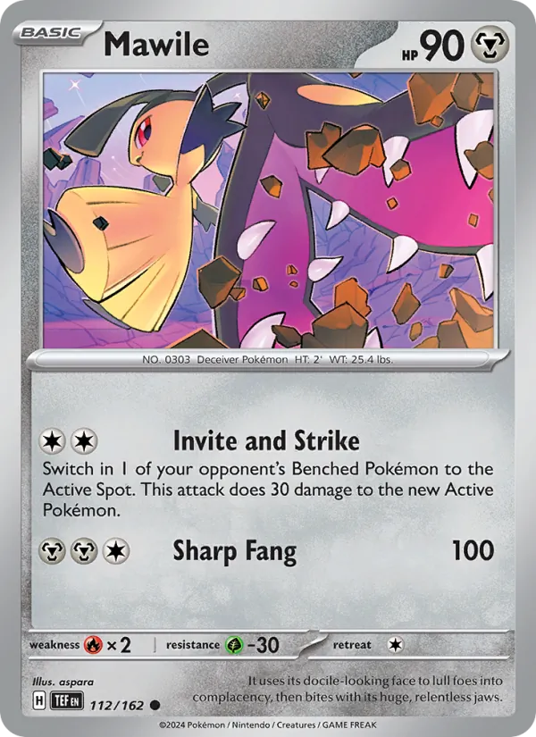 Mawile - Temporal Forces Pokemon Card