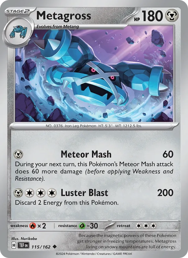 Metagross - Temporal Forces Pokemon Card