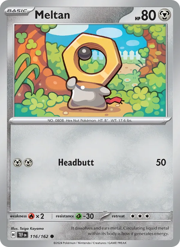Meltan - Temporal Forces Pokemon Card