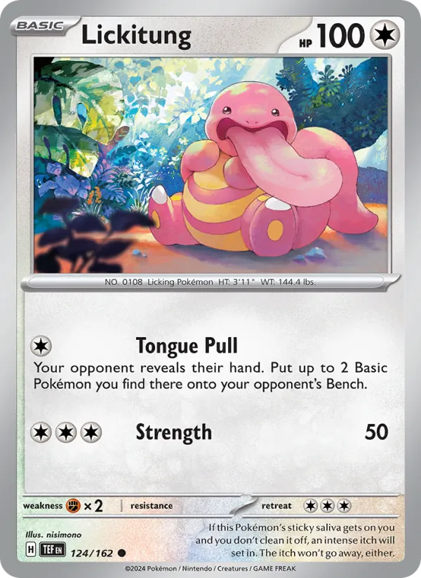 Lickitung - Temporal Forces Pokemon Card