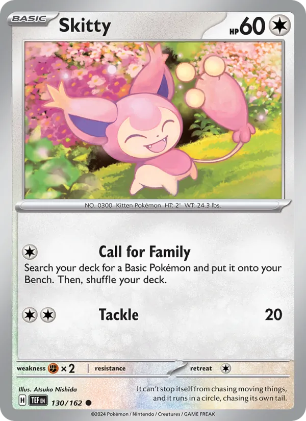 Skitty - Temporal Forces Pokemon Card