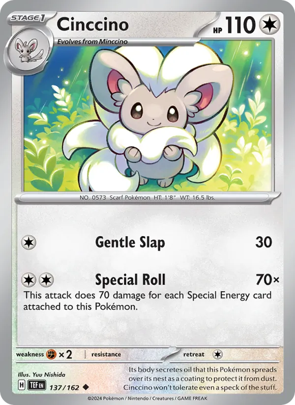 Cinccino - Temporal Forces Pokemon Card