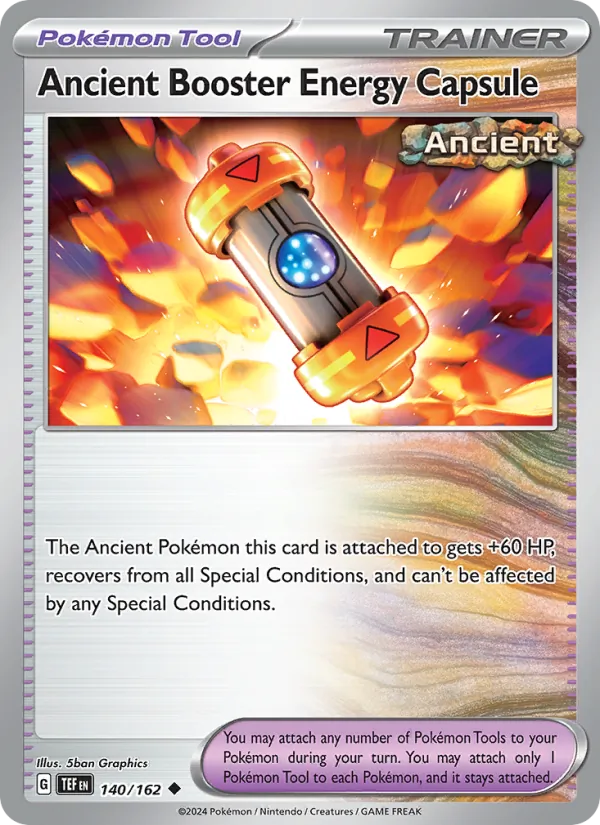 Ancient Booster Energy Capsule - Temporal Forces Pokemon Card