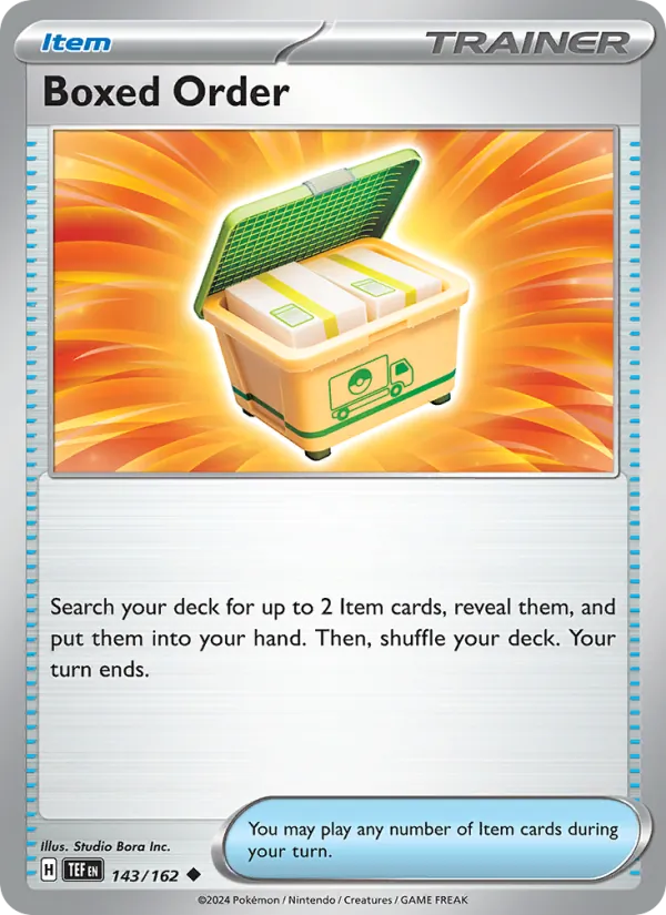 Boxed Order - Temporal Forces Pokemon Card
