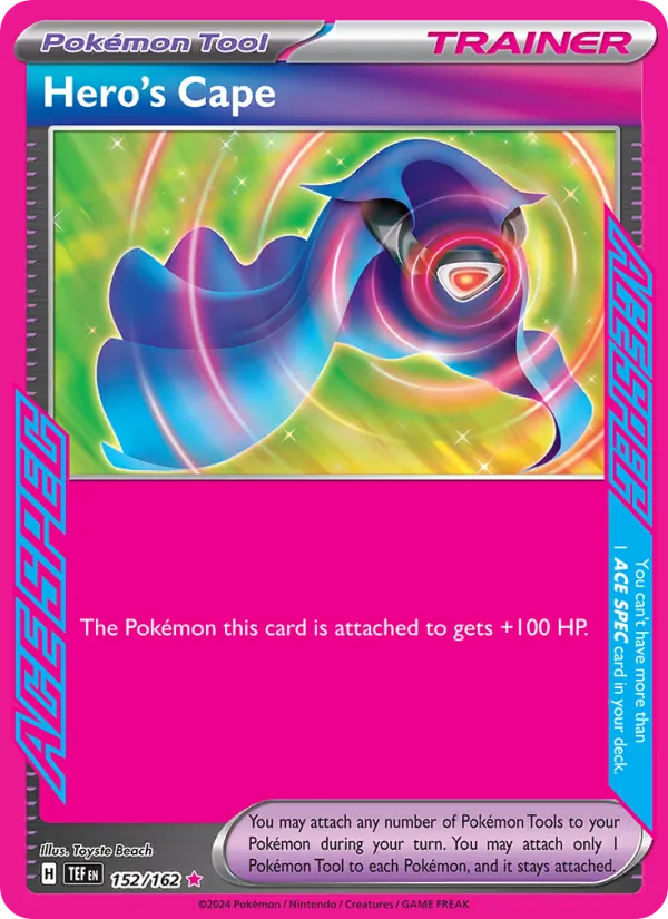 Hero's Cape - Temporal Forces Pokemon Card