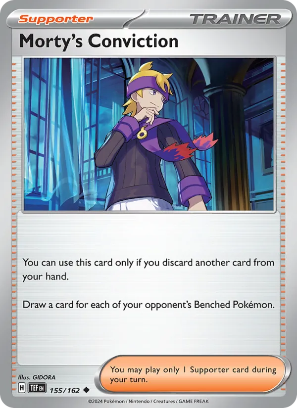 Morty's Conviction - Temporal Forces Pokemon Card
