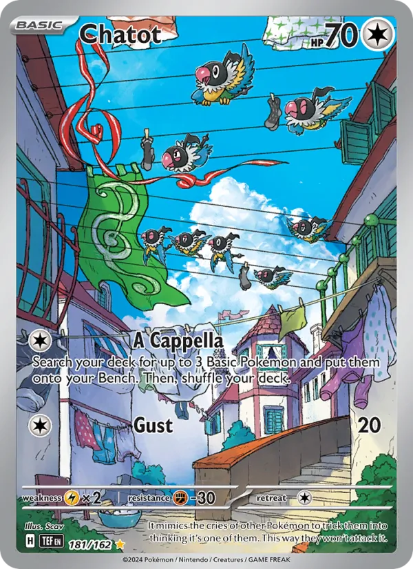 Chatot - Temporal Forces Pokemon Card