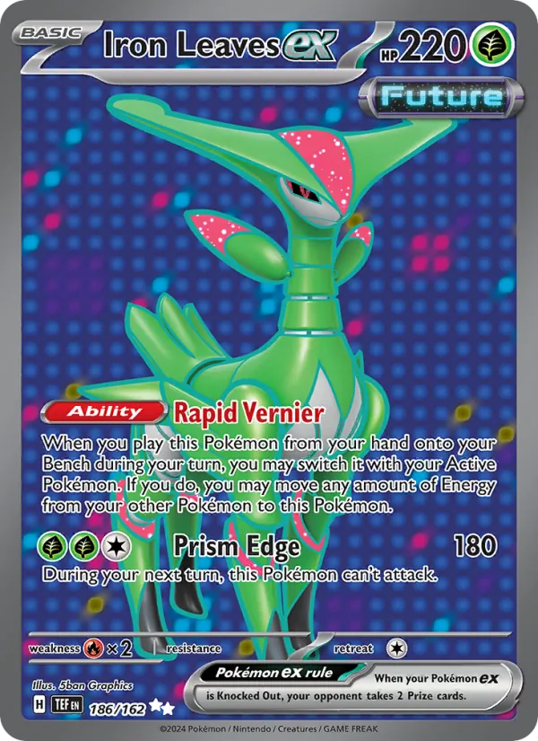 Iron Leaves ex - Temporal Forces Pokemon Card