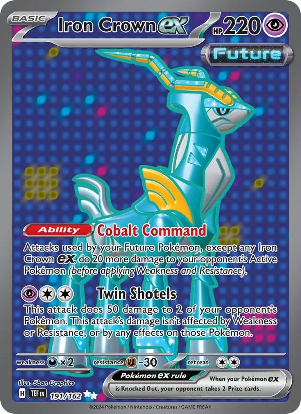 Iron Crown ex - Temporal Forces Pokemon Card