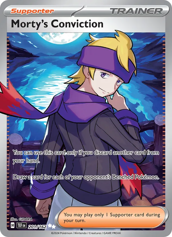 Morty's Conviction - Temporal Forces Pokemon Card