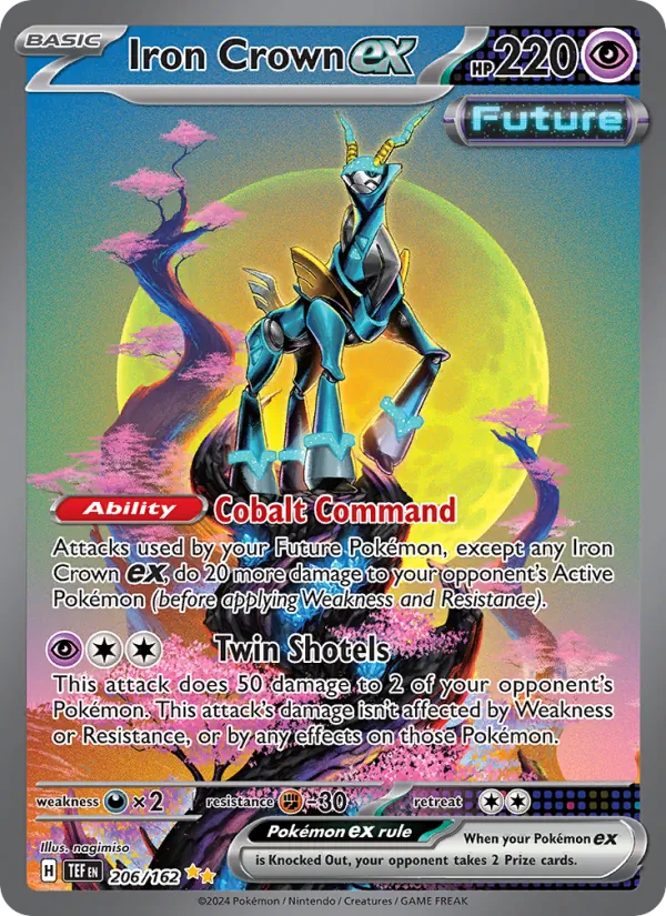 Iron Crown ex - Temporal Forces Pokemon Card