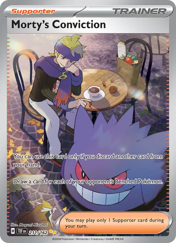 Morty's Conviction - Temporal Forces Pokemon Card