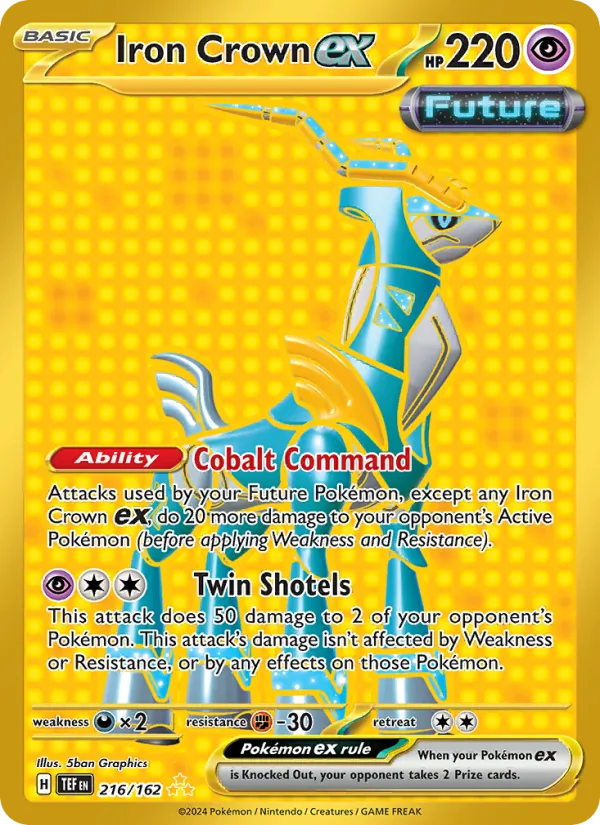 Iron Crown ex - Temporal Forces Pokemon Card