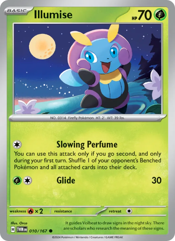Illumise - Twilight Masquerade Pokemon Card