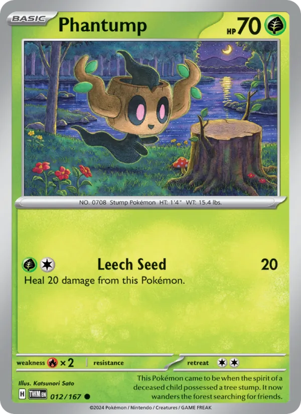 Phantump - Twilight Masquerade Pokemon Card