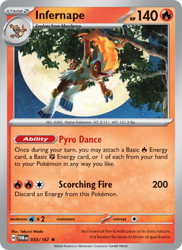 Infernape - Twilight Masquerade Pokemon Card