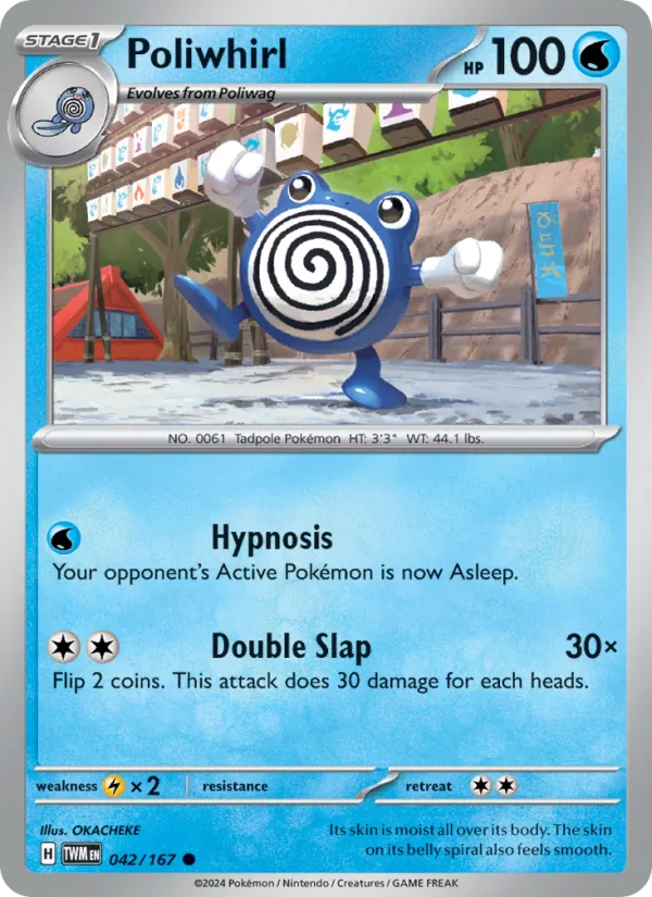 Poliwhirl - Twilight Masquerade Pokemon Card