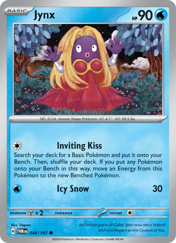 Jynx - Twilight Masquerade Pokemon Card