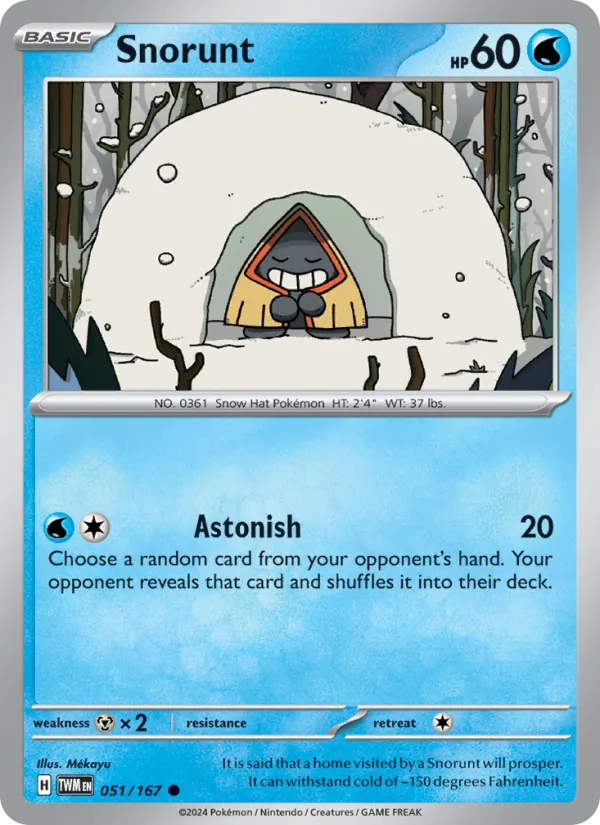 Snorunt - Twilight Masquerade Pokemon Card