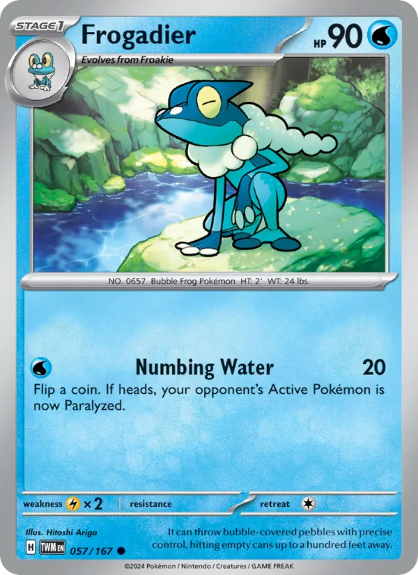 Frogadier - Twilight Masquerade Pokemon Card