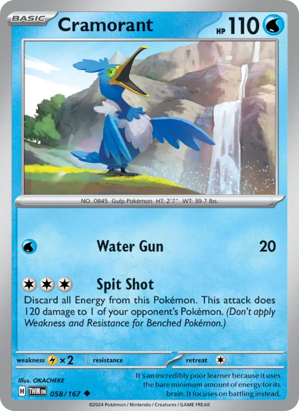 Cramorant - Twilight Masquerade Pokemon Card