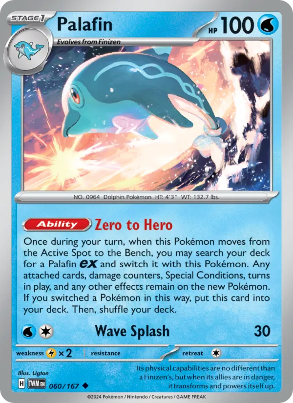 Palafin - Twilight Masquerade Pokemon Card