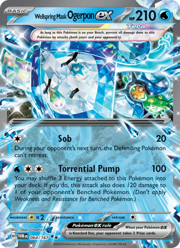 Wellspring Mask Ogerpon ex - Twilight Masquerade Pokemon Card