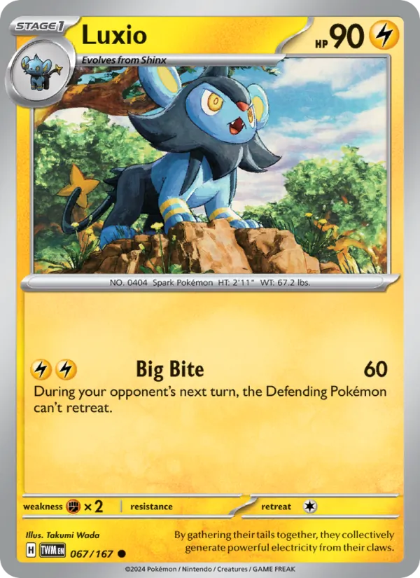 Luxio - Twilight Masquerade Pokemon Card