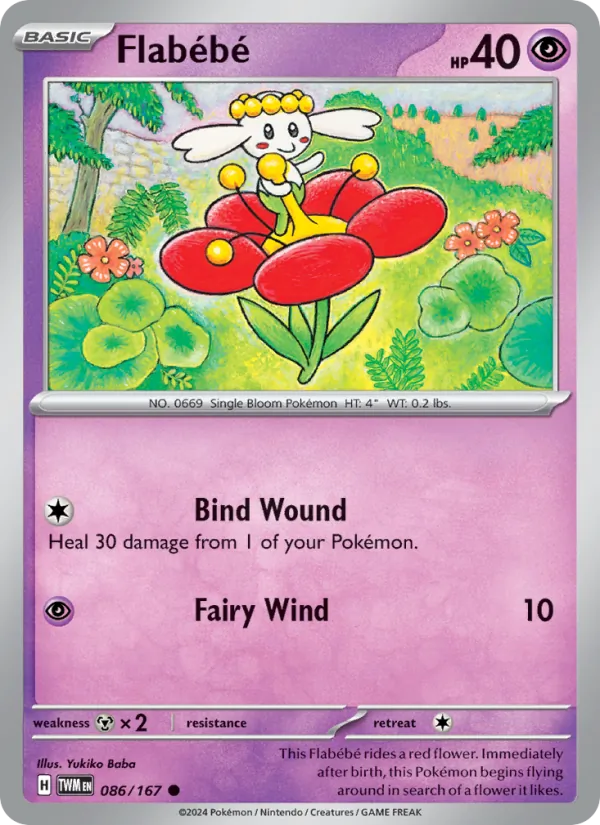Flabébé - Twilight Masquerade Pokemon Card