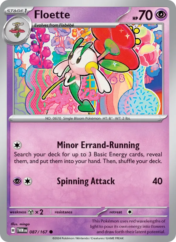 Floette - Twilight Masquerade Pokemon Card