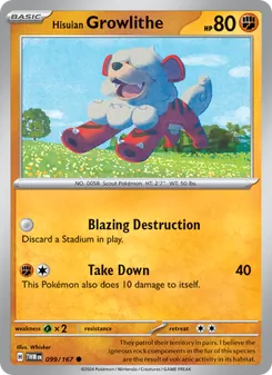 Hisuian Growlithe - Twilight Masquerade