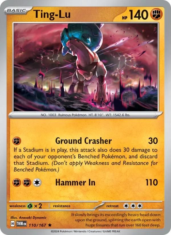 Ting-Lu - Twilight Masquerade Pokemon Card