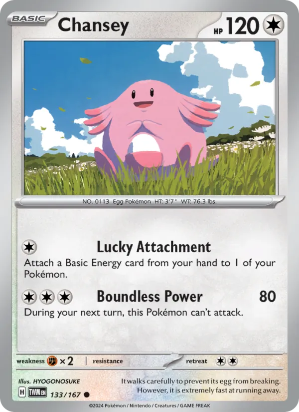 Chansey - Twilight Masquerade Pokemon Card