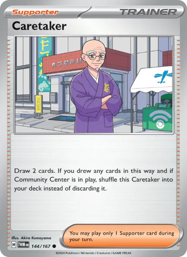Caretaker - Twilight Masquerade Pokemon Card