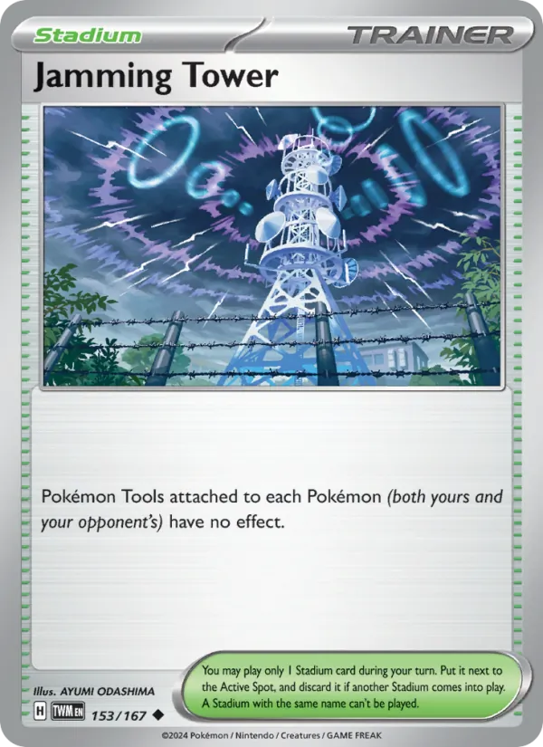 Jamming Tower - Twilight Masquerade Pokemon Card