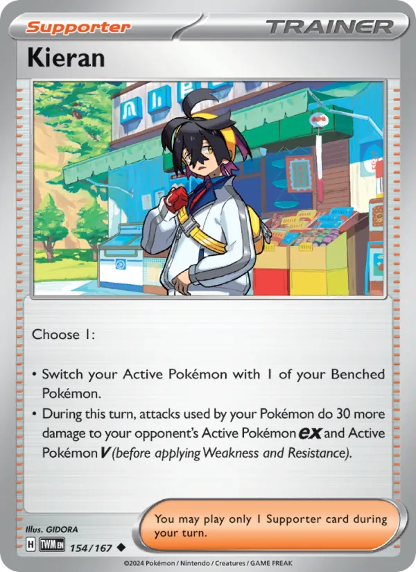 Kieran - Twilight Masquerade Pokemon Card