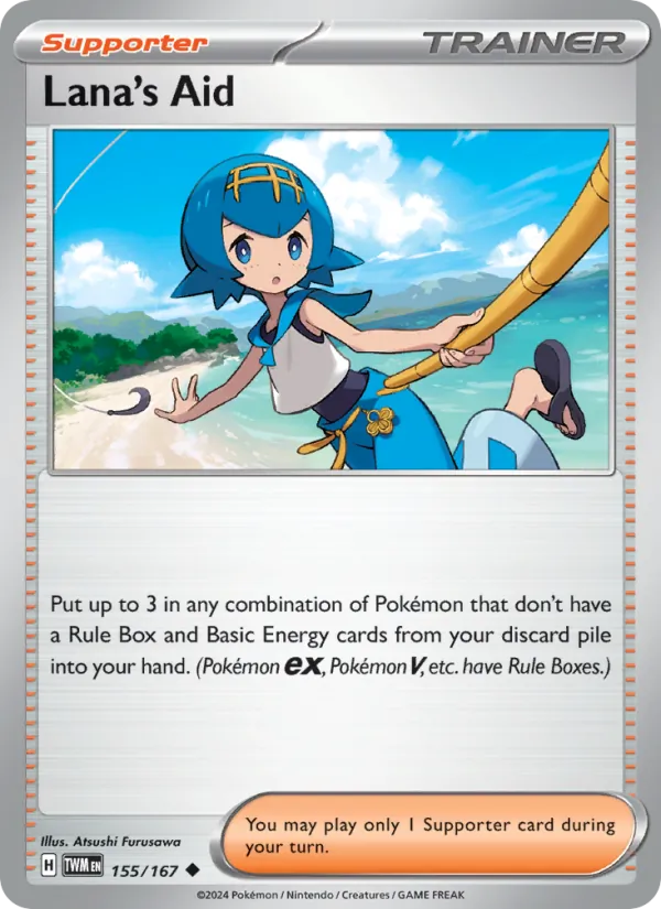 Lana's Aid - Twilight Masquerade Pokemon Card