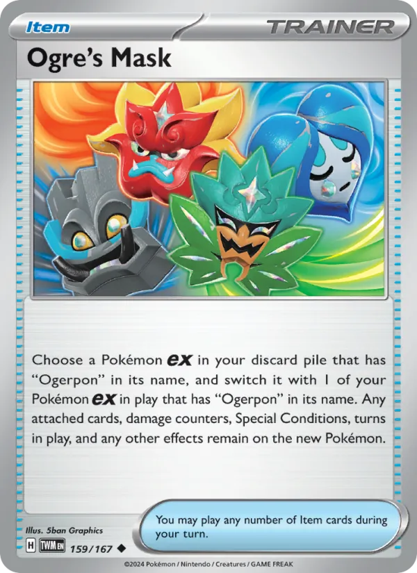Ogre's Mask - Twilight Masquerade Pokemon Card