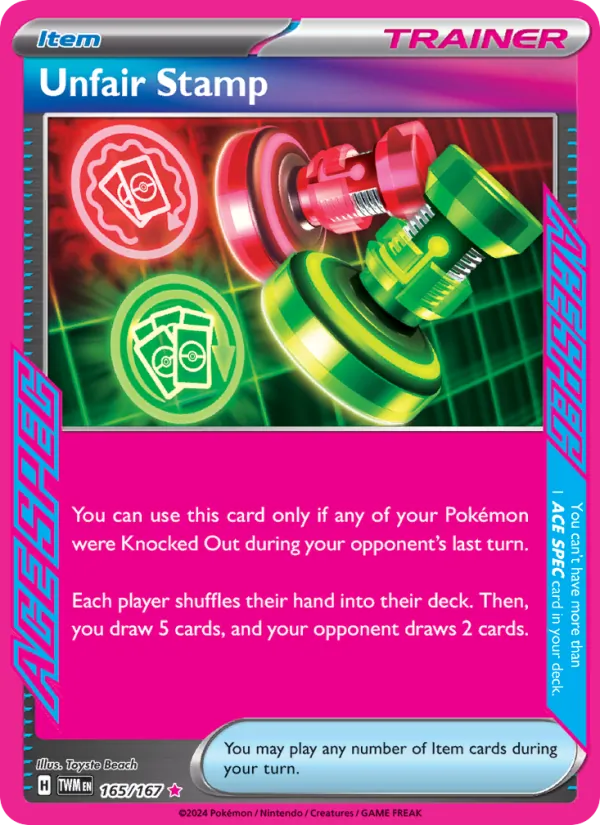Unfair Stamp - Twilight Masquerade Pokemon Card
