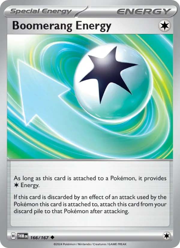 Boomerang Energy - Twilight Masquerade Pokemon Card