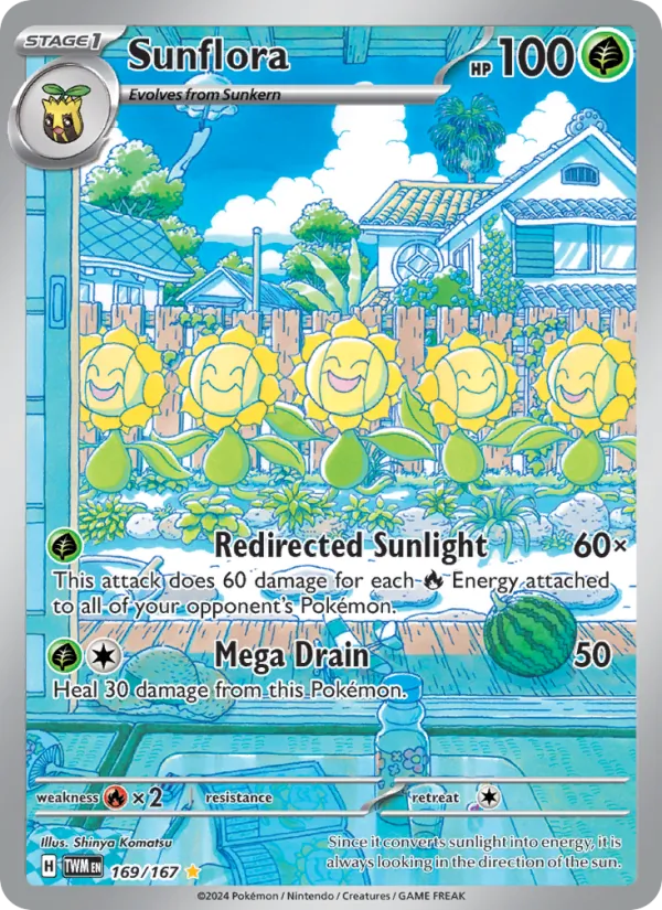 Sunflora - Twilight Masquerade Pokemon Card