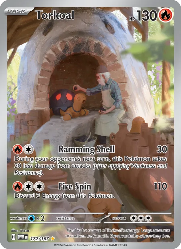 Torkoal - Twilight Masquerade Pokemon Card