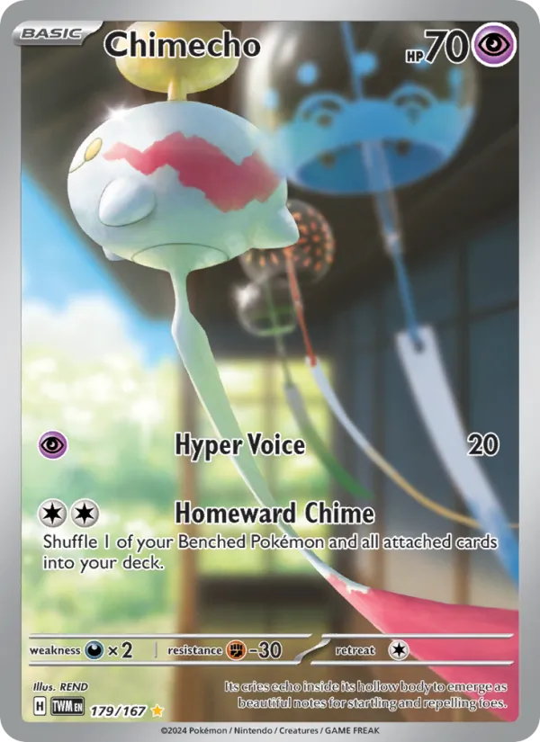 Chimecho - Twilight Masquerade Pokemon Card