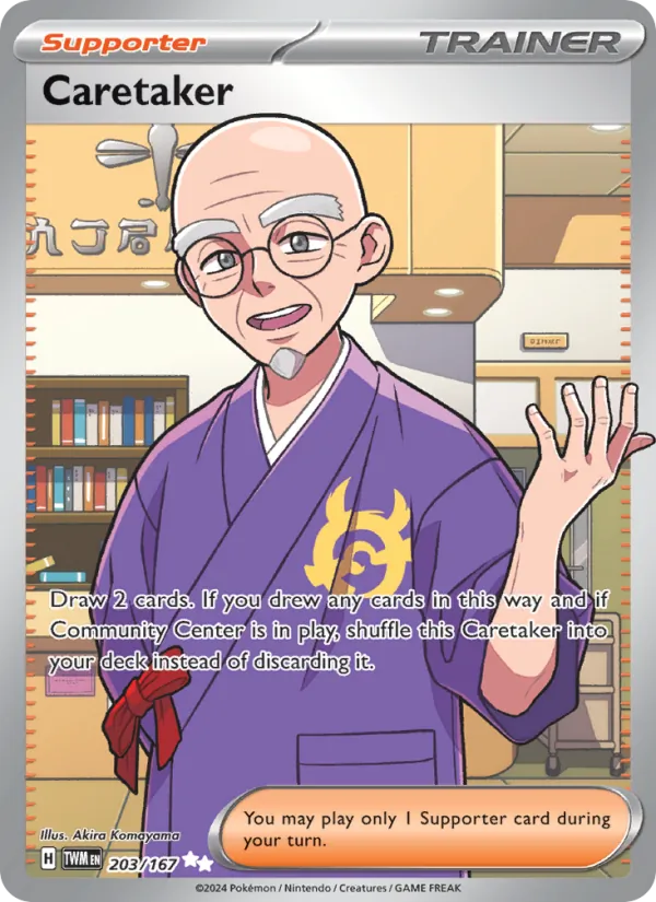 Caretaker - Twilight Masquerade Pokemon Card