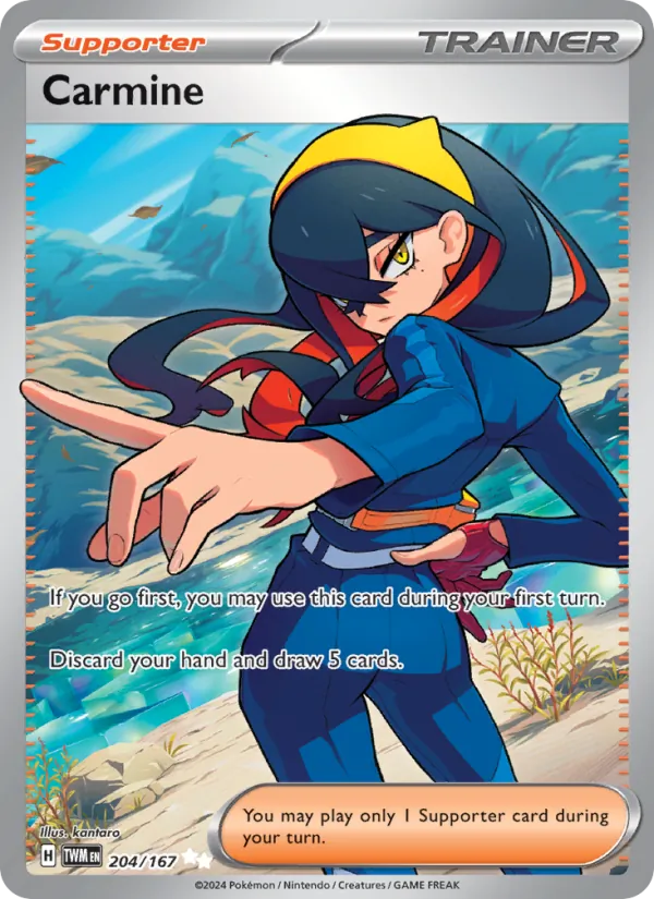 Carmine - Twilight Masquerade Pokemon Card