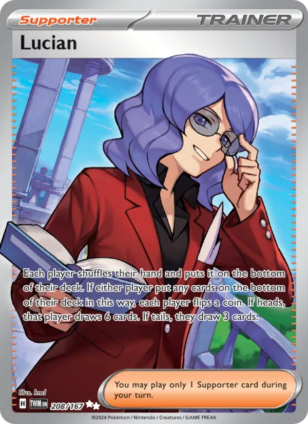 Lucian - Twilight Masquerade Pokemon Card
