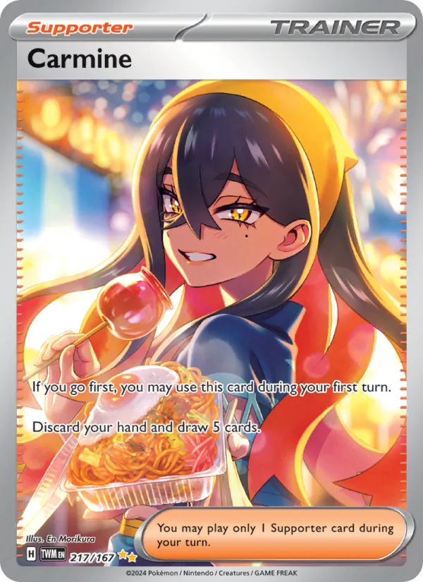 Carmine - Twilight Masquerade Pokemon Card