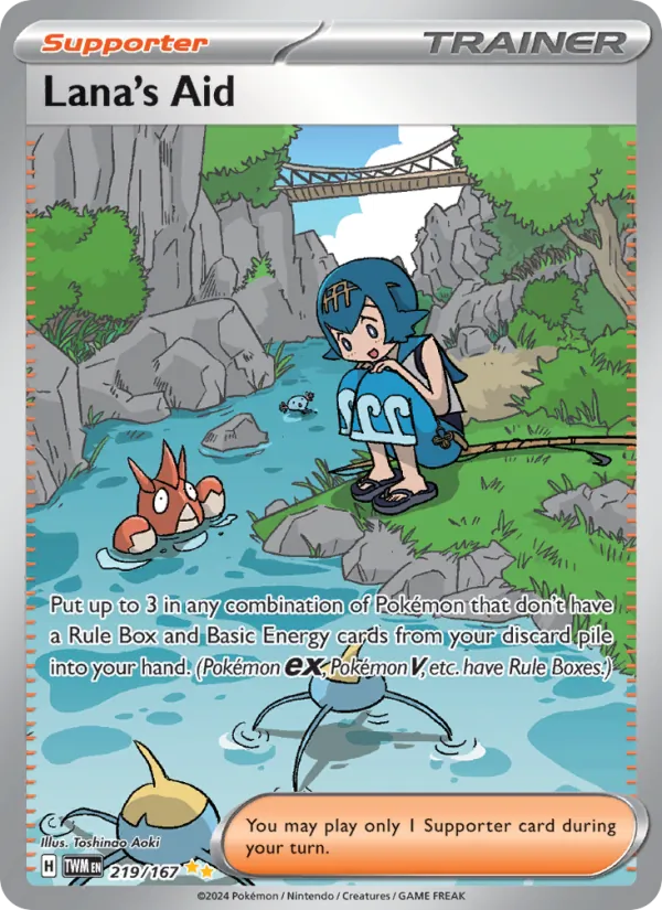 Lana's Aid - Twilight Masquerade Pokemon Card