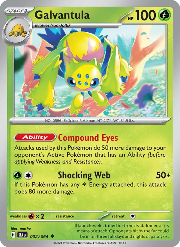 Galvantula - Shrouded Fable Pokemon Card