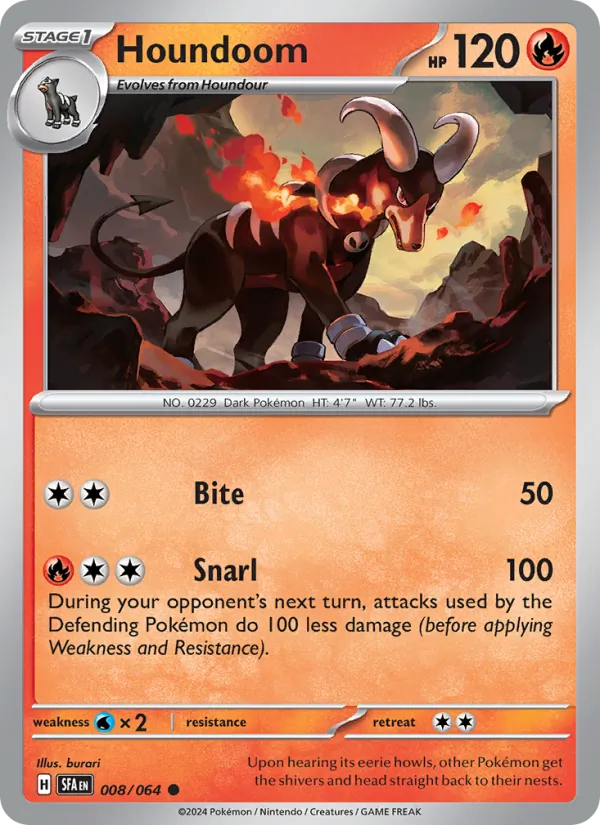 Houndoom - Shrouded Fable Pokemon Card